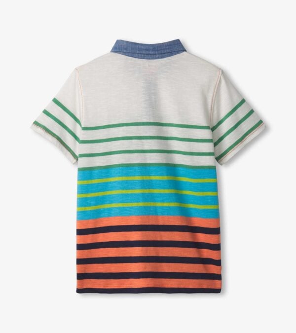 Hatley Spring Stripes Polo Shirt - Image 2