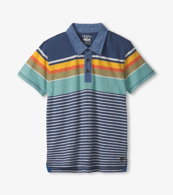 Hatley nauitical stripes polo shirt