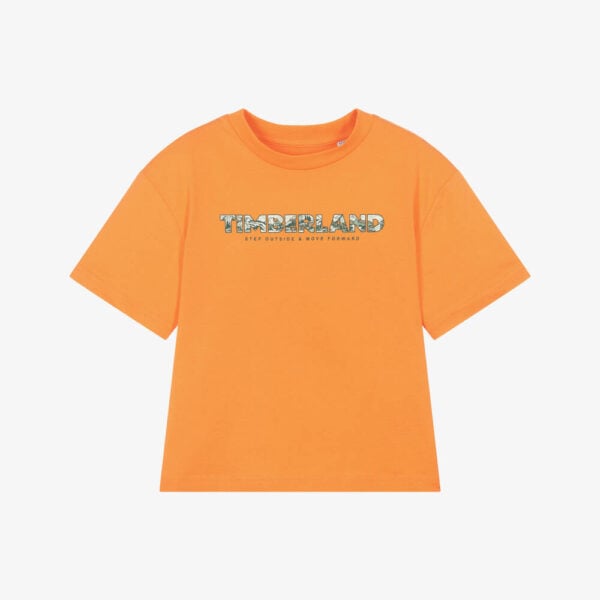 Timberland Orange Cotton Jersey T-Shirt - Image 3