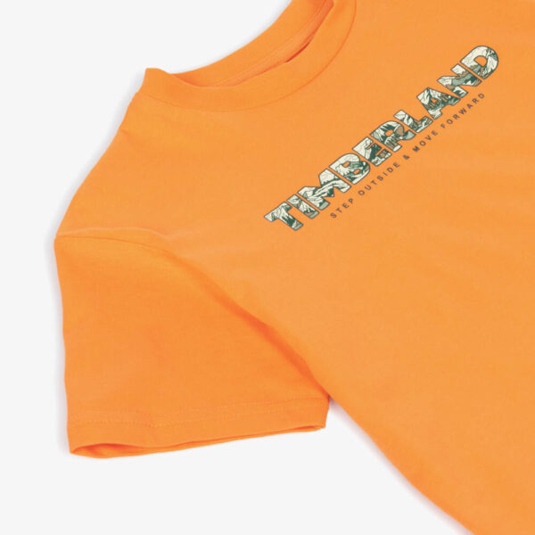 Timberland Orange Cotton Jersey T-Shirt - Image 2