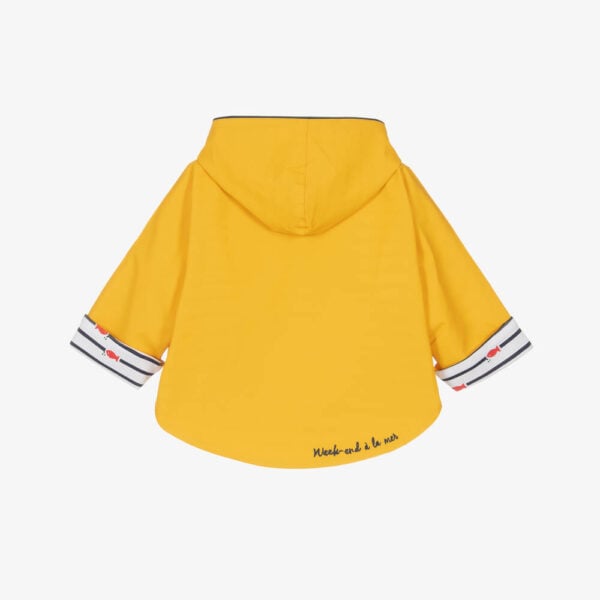 Weekend a La Mer Yellow Hooded Baby Rain Cape - Image 3