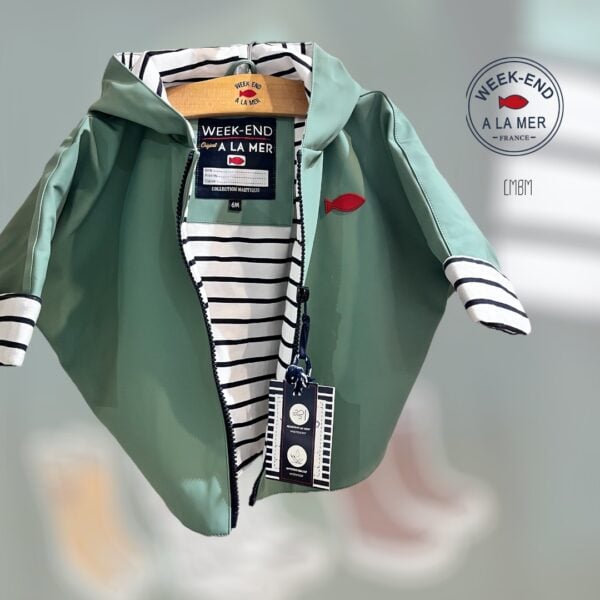 weekend a la mer peppermint cape coat