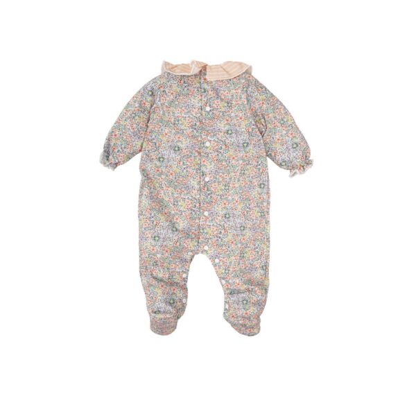 Babidu Baby Girl Floral All In One Babygrow - Image 2