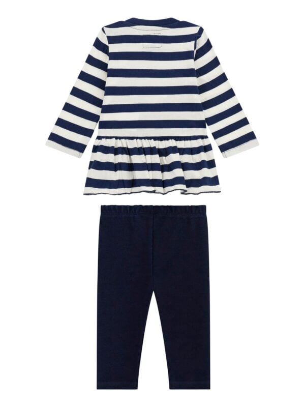 Guess Navy Stripe Top & Pants Set - Image 2
