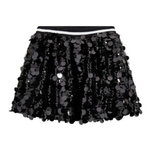 Guess Shiny Black Sequin Skirt