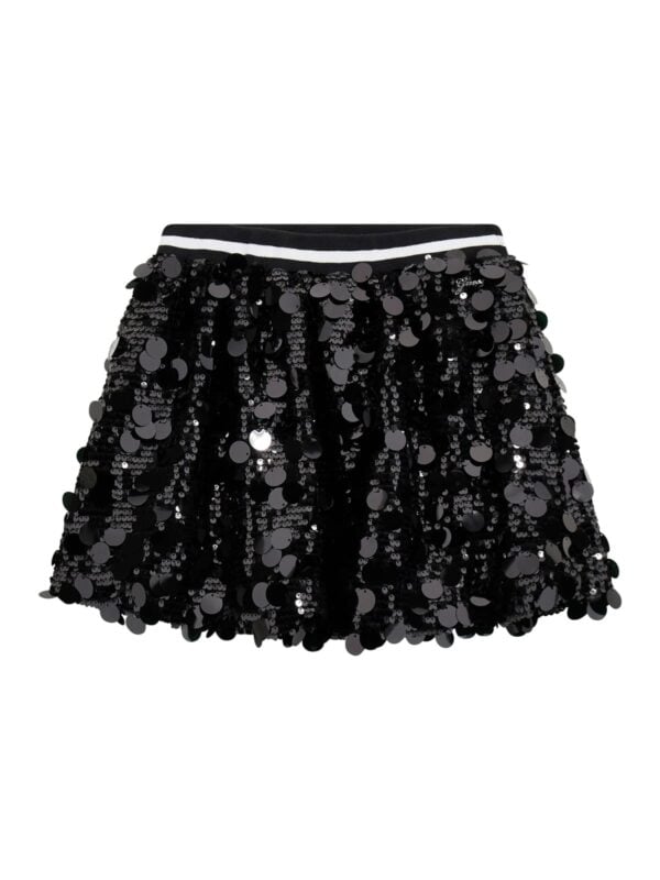 Guess Shiny Black Sequin Skirt