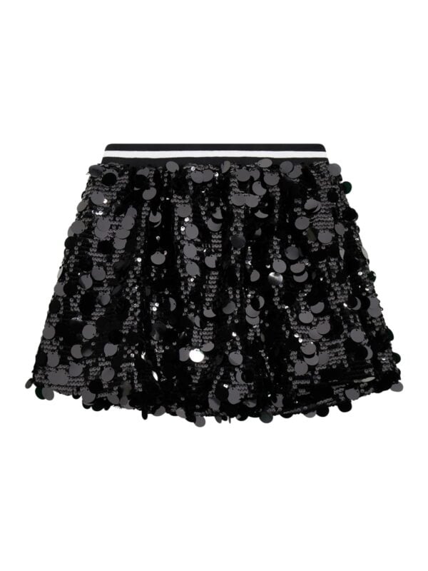 Guess Shiny Black Sequin Skirt - Image 2