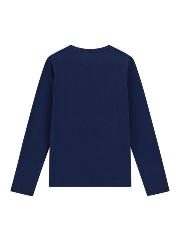 Guess Long Sleeve Navy Heart T-Shirt - Image 2