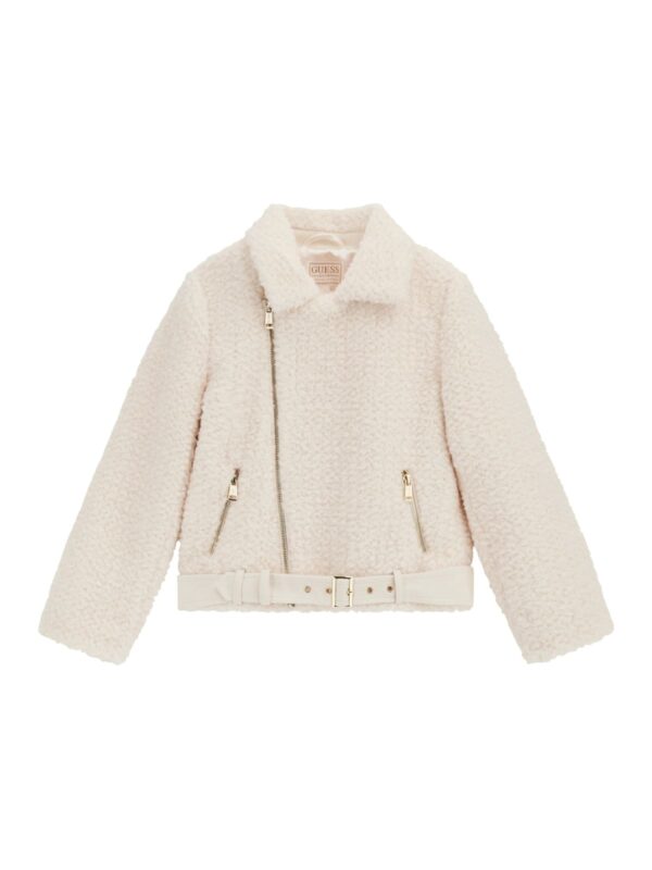 Guess junior faux fur long sleeve jacket