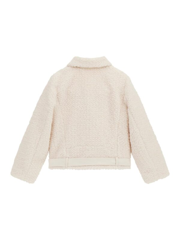 Guess Faux Fur Cream Jacket - Image 2