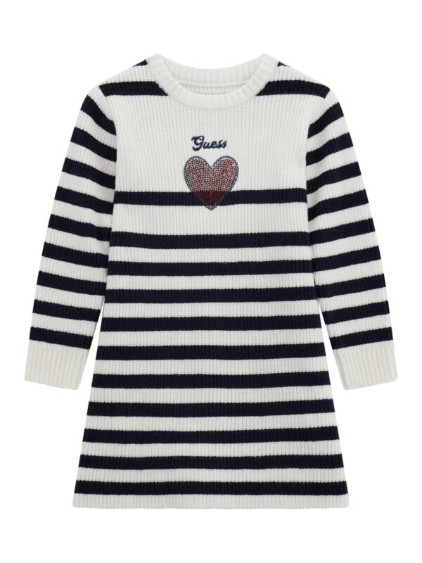 Guess navy and white sweater dress