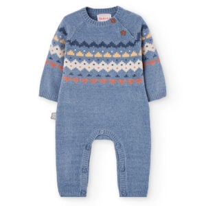 Boboli knitted all in one babygrow