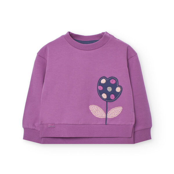 Boboli Blackberry Sweater and Legging Set - Image 2