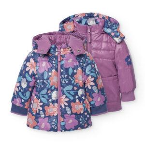 Boboli reversible printed coat