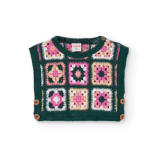 Boboli Knitted Vest and Blouse Set - Image 2