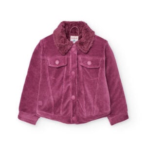 boboli raspberry corduroy jacket