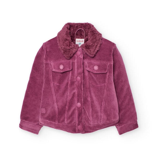 boboli raspberry corduroy jacket