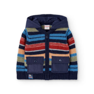 Boboli striped knitted jacket