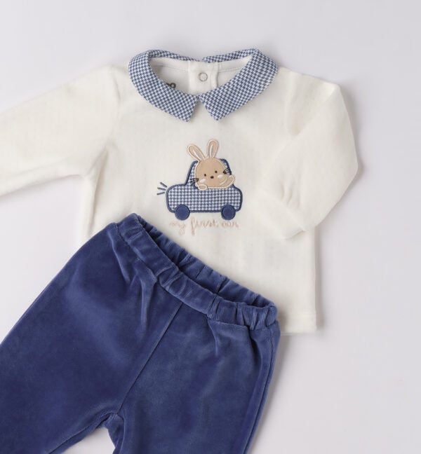 iDo two piece romper set with feet