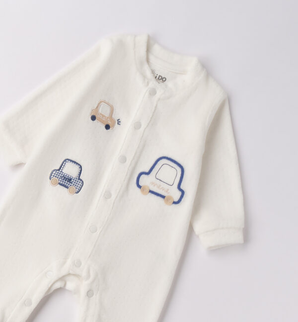 iDo My First Car All in One Babygrow - White - Image 2