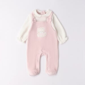 ido all in one pale pink babygrow