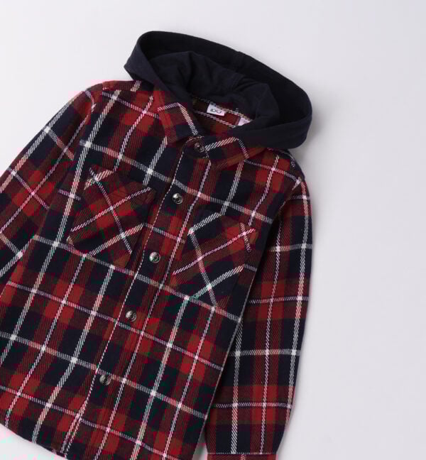iDo Check Long Sleeve Fleece Shirt - Image 2