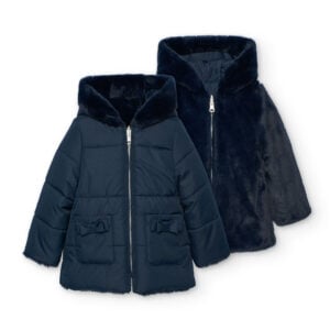 Boboli reversible navy coat