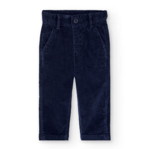 Boboli navy micro corduroy trouser