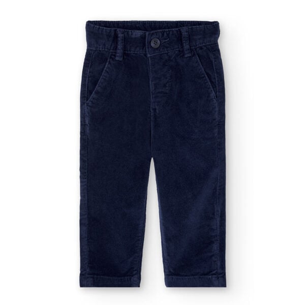 Boboli navy micro corduroy trouser