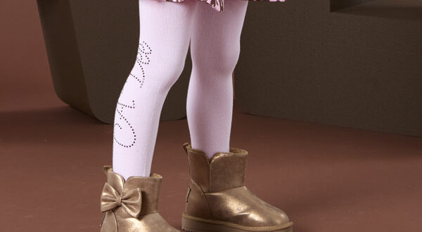 A dee Lumi Diamante A*Dee logo tights - pink Fairy