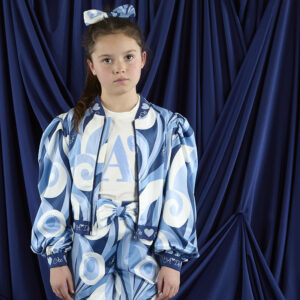 A dee Lizzie Swirl print bomber Jacket