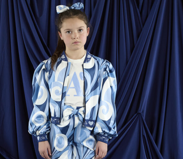 A dee Lizzie Swirl print bomber Jacket
