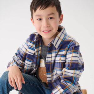 Hatley plaid fleece buttondown jacket