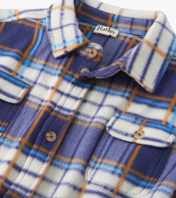 Hatley Mountain Top Plaid Buttondown Fleece Shirt - Image 3