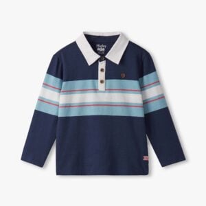 Hatley blue stripes rugby polo