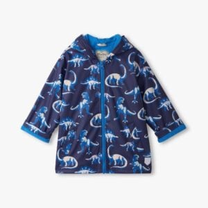 Hatley painted dinos colour changing rain jacket