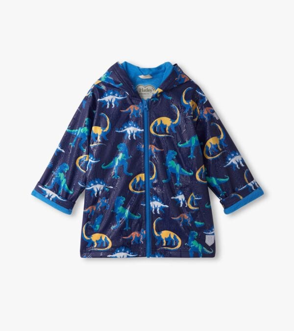 Hatley Painted dinos colour changing raincoat - Image 3