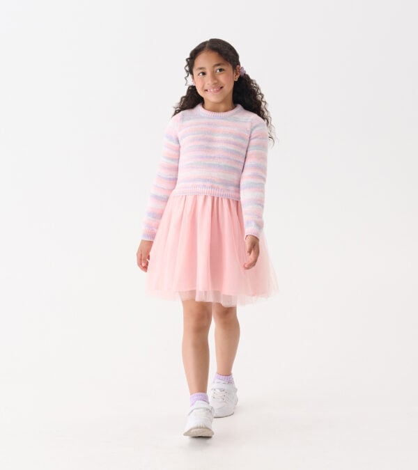 Hatley rainbow fuzzy mixed dress