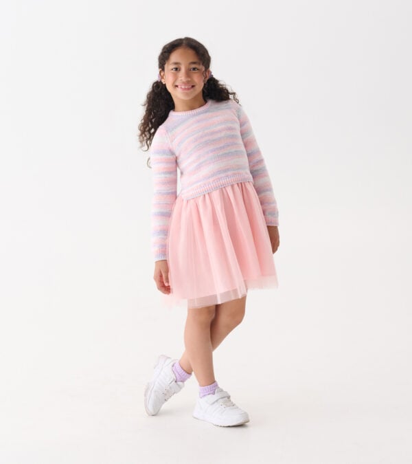 Hatley pastel Rainbow Fuzzy Mixed Dress - Image 2