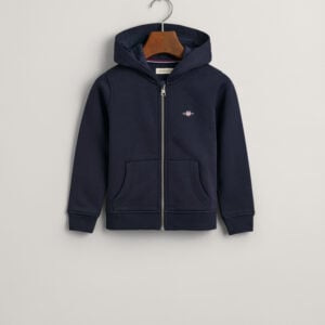 GANT shield zip hoodie, navy