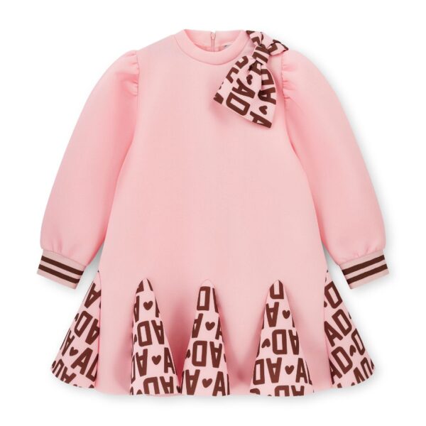 A Dee Maisie Initial print bow dress - Image 2