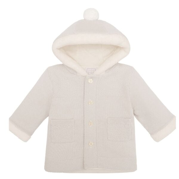 Emile et Rose Holland Stone Knitted Jacket - Image 3