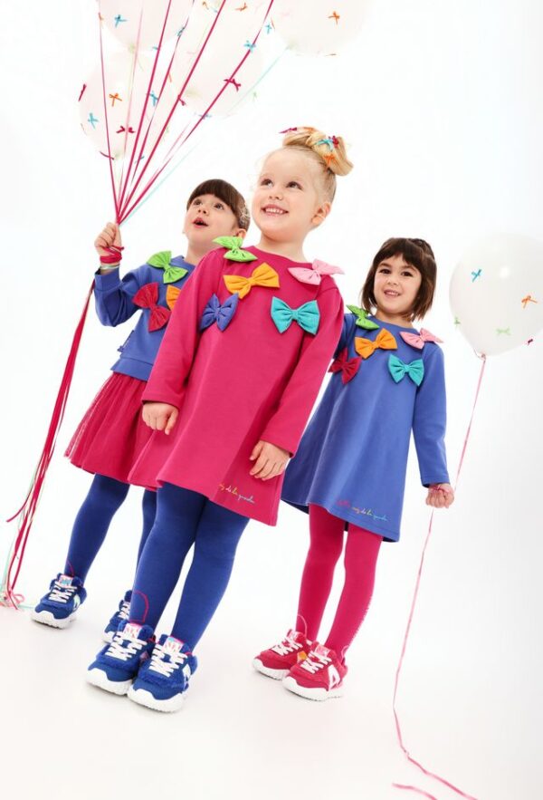 agatha bow dress and tights set