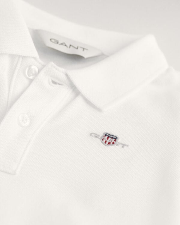 Gant Baby Shield Pique Long Sleeve Rugger - White - Image 2