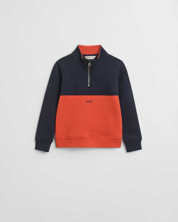 gant colourblock half zip