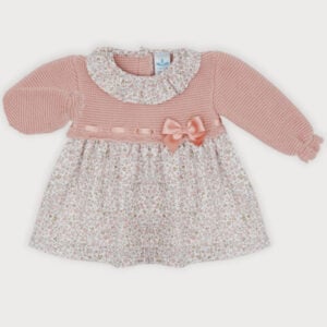 sardon bow half knit dress