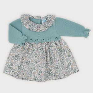 sardon carmen green knit dress