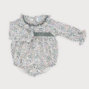 sardon romper with smock detail