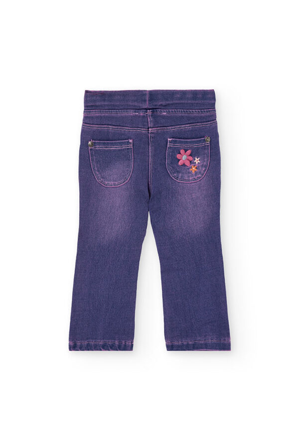 Boboli Denim Flare Trousers - Image 2