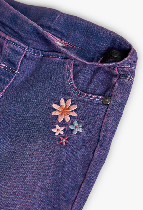 Boboli Denim Flare Trousers - Image 3